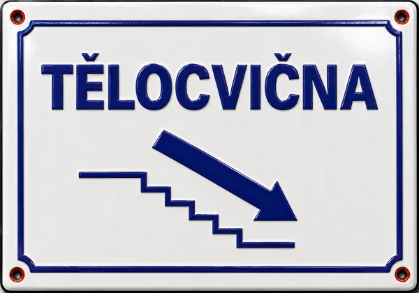 Smaltovaná cedule S-firma 8